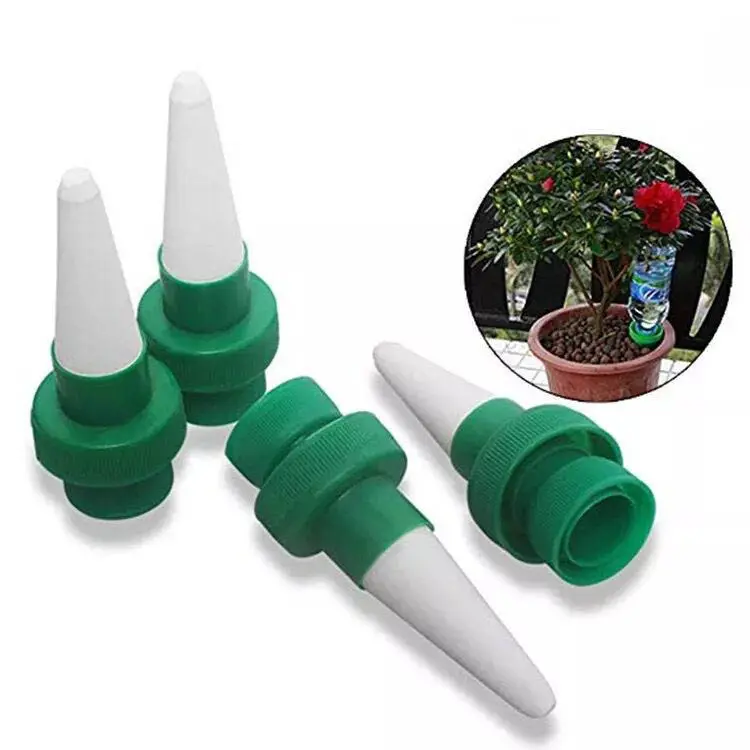 Irrigador automático de plantas de interior, sistema de riego por goteo de flores con puntas de cerámica para vacaciones