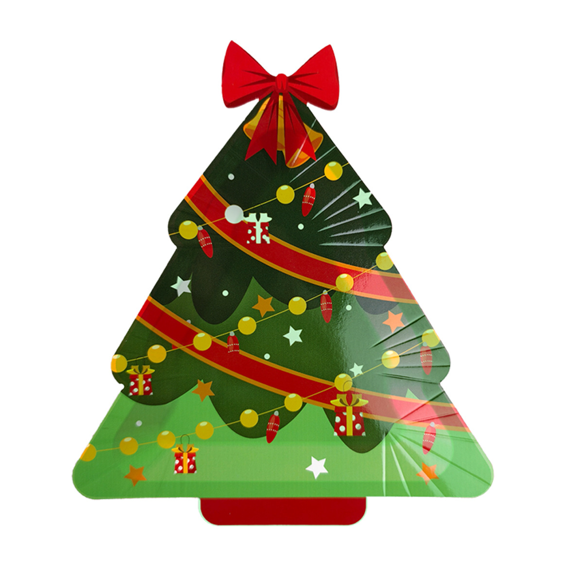 Assiette en carton sapin de Noël C5