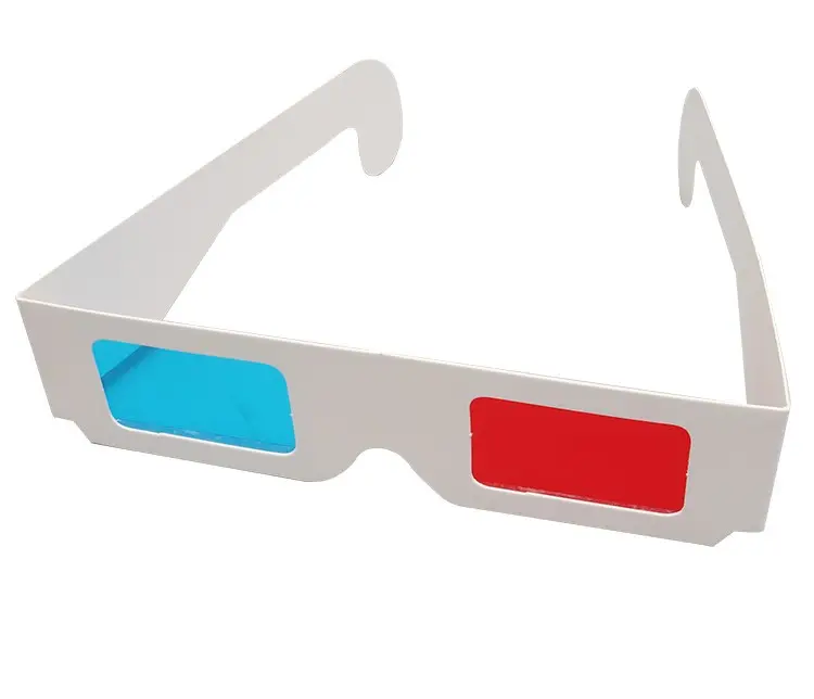 DIY gafas rojas y azules gafas 3D para niños pequeños gafas estereoscópicas polarizadas DIY hechas a mano