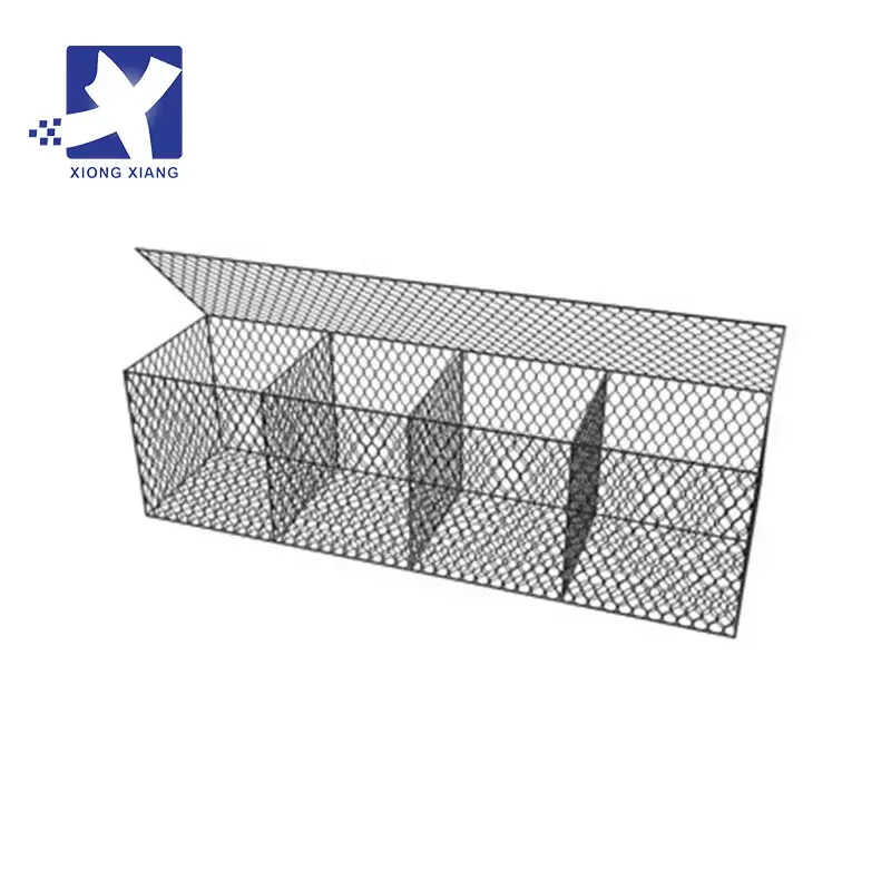 Grillage hexagonal de boîte de Gabion enduit de PVC de haute qualité/maille de filet métallique à vendre/panier tissé de grillage de Gabion