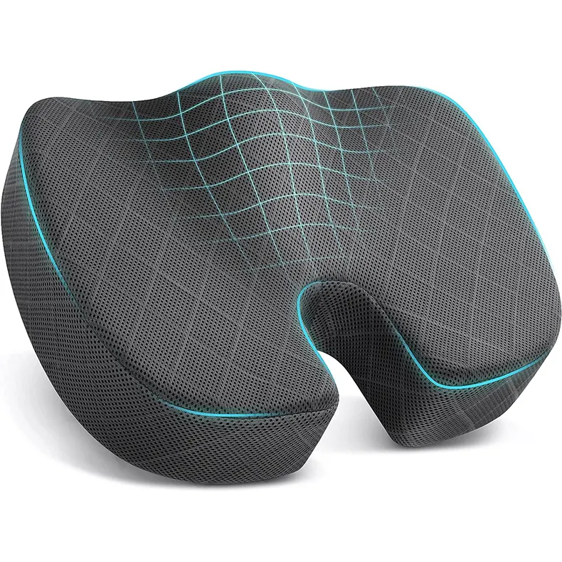 Ergonomic văn phòng Bộ nhớ bọt Coccyx Ghế đệm nylon lưới Gel xe Ghế đệm