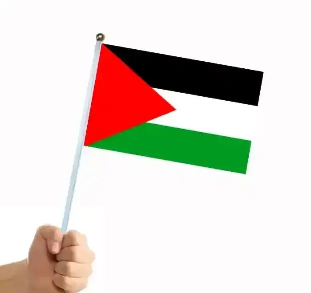 Hn Лидер продаж 14*21 см, флаг Палестины, оптовая продажа, флаги из 100% полиэстера, флаг из Палестины для демонстрации