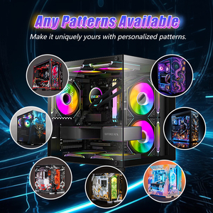 Custodia in fabbrica per PC con telaio M-ATX per Gaming CPU Cabinet per Computer da gioco USB3.0 custodie e torri con ventole Rgb raffreddamento ad acqua - Product Image 4