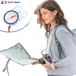 Righello mappa scala Multi funzionale piccola sopravvivenza all'aperto ingrandimento campeggio escursionismo avventura bussola da viaggio - Product Image 3