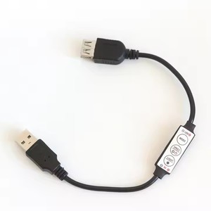 Mini DC5V Controller LED LED Dimmer 3key telecomando per USB LED stringa e singolo colore LED striscia - Product Image 1