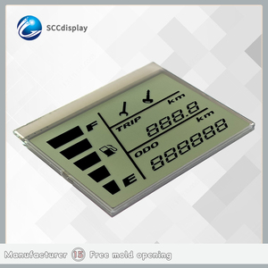 Su misura ad alte prestazioni 7 segmenti Anti-abbagliamento schermo moto contachilometri LCD moduli SJXDGW030 HTN positivo ad alto costo - Product Image 5