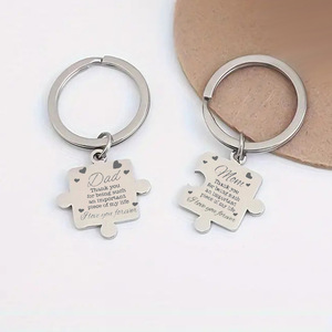 Tùy Chỉnh Chị Keychain Thời Trang Vòng Thép Không Gỉ Ví Phụ Kiện Cao Kẽm Hợp Kim Cá Nhân Biểu Tượng Quà Tặng - Product Image 1