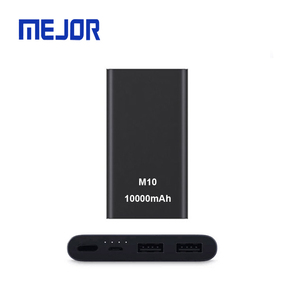 Silber Metall Marke Power bank 10000MAH tragbare 2A Schnell ladegerät USB mobile Power Bank 20000MAH
