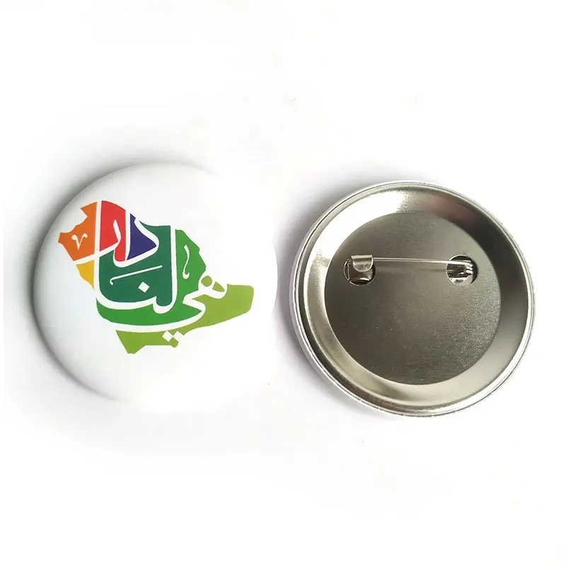 Insignias de botón de respaldo para niños, pin de seguridad del Día Nacional, KSA SA 93, gran oferta, precio de suministro directo de fábrica