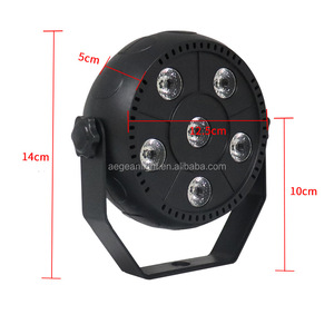 6x1w RGB 3 in 1 DMX Party Par Light 6W RGB Plastic <strong>Led</strong> Par Light Round <strong>Led</strong> Par Stage Light - Product Image 4