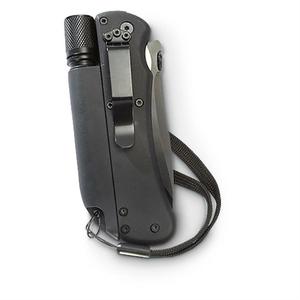 Kit de supervivencia táctico multifunción para exteriores, linterna LED, cuchillo, silbato para encender fuego de pedernal - Product Image 4