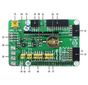 Brandneue DVK512 Raspberry Pi-Erweiterungs karte Evaluierung entwicklungs platine mit verschiedenen Schnitts tellen für Raspberry Pi 3