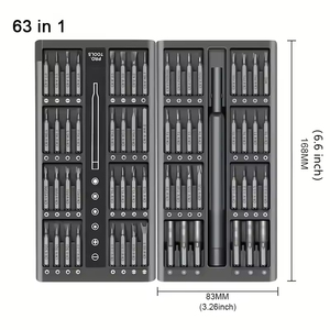 <strong>63</strong> in 1 Electrical Magnetic Mini Precision Screwdriver Hand <strong>Tools</strong> <strong>Kit</strong> Herramientas Phone PC Repair <strong>Tools</strong> <strong>63</strong> in 1 Screwdriver Set - Product Image 6