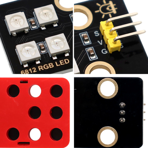 Modulo LED elettronico di alta qualità con (out) Shell compatibile con Lego 6812 modulo LED RGB per Arduino