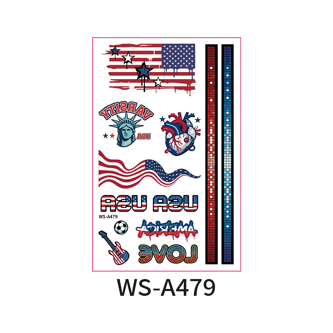 Bandiera americana ws-a479-12076mm