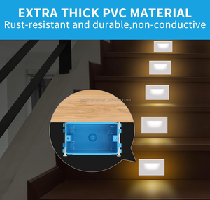 1ギャングハイグレードPVC新作標準スイッチコンセント壁電気ボックスブルー18立方 - Product Image 3