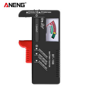 Aneng เครื่องทดสอบแบตเตอรี่ BT-168ดิจิตอล, เครื่องวิเคราะห์ความจุของแบตเตอรี่ลิเธียมเครื่องทดสอบรูปแบบลายตารางหมากรุกสำหรับเซลล์กระดุม AAA - Product Image 1
