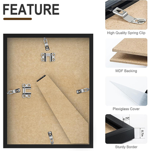 <strong>8</strong>.5x11 Plastic Picture <strong>Frame</strong> 6x8 with Mat or <strong>8</strong>.5x11 Without Mat Minimalist Style Photo <strong>Frame</strong> for Wall Mounting Display - Product Image 5