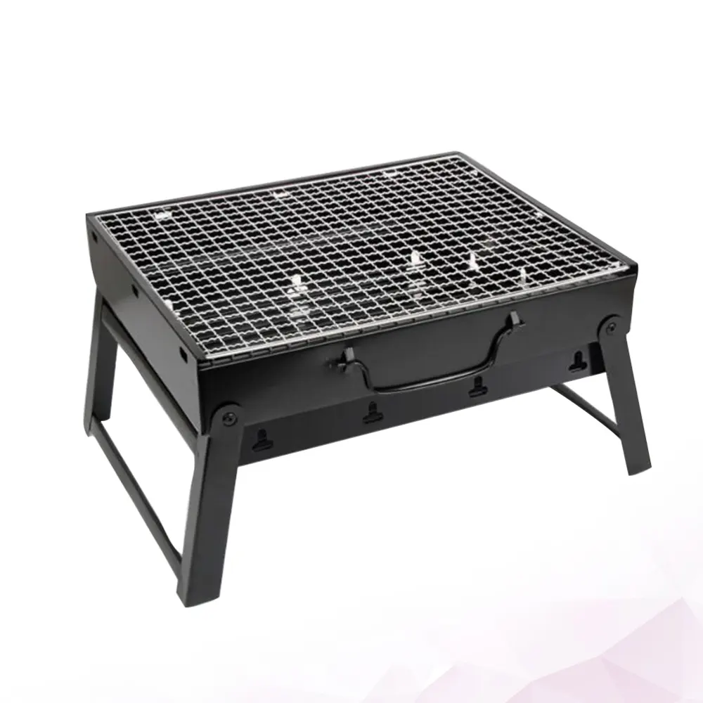 Huishoudelijke Houtskool Barbecue Doos Draagbare Outdoor Camping Barbecue Rack Bbq Outdoor Barbecue Grill Draagbare Grill