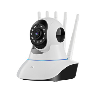 1080p夜视安全摄像机360度旋转PTZ 5天线变焦 (PTZ) Wifi CMOS成像传感器云数据存储 - Product Image 1