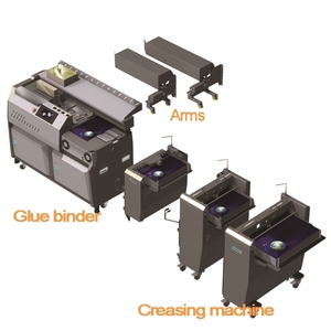 HT7 doppia frequenza di conversione automatica della colla perfetta rilegatrice del libro macchina con alimentazione facoltativa della copertina del libro - Product Image 3