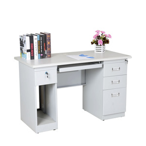 Room <strong>Desk</strong> Unique With Wire Cable Table Hole Keyboard Tray 3 Drawers - Product Image 2