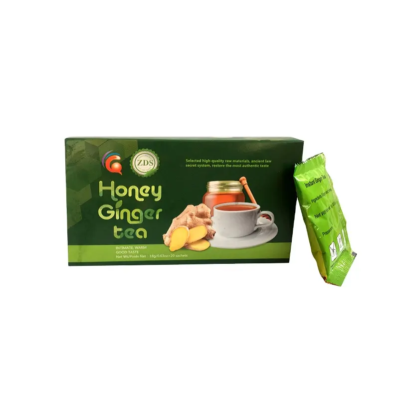18g Honey mint lemon sour soup turmeric sugar free ginger tea factory supplier
