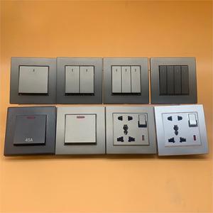 İngiliz standart 2 Gang çift kutuplu anahtarı fabrika kaynağı 220V 16A elektrikli ışık duvar prizleri anahtarı - Product Image 3