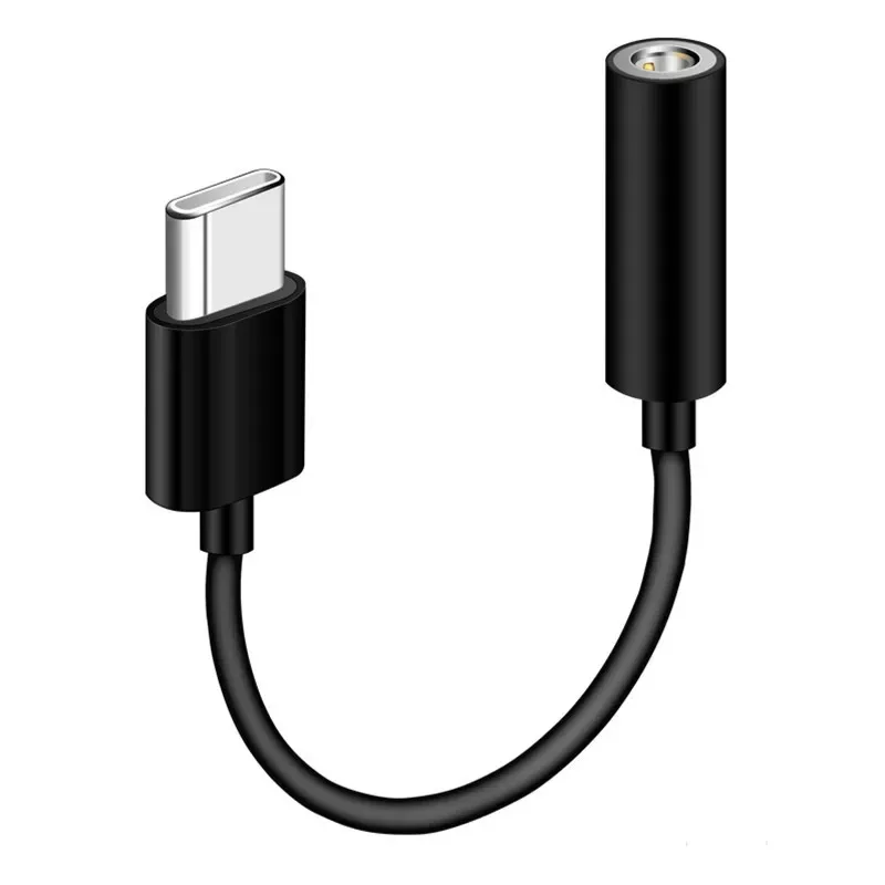 Cable adaptador de audio digital tipo c a 3,5mm, conector de audio para auriculares, convertidor para teléfono móvil Android