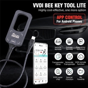 Xhorse VVDI BEE Key Tool Lite Frequenz erkennung Transponder-Klon mit 6 XKB501EN Wire Key-Unterstützung Android mit Typ C-Anschluss