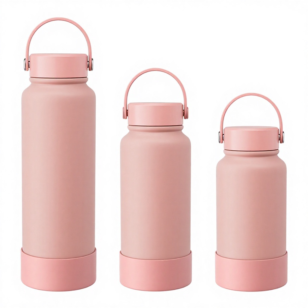 Pink silicone cup sleeve