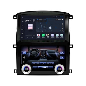 Navihua新しいデザインデュアルスクリーンAndroidカーラジオGPSナビゲーションステレオforToyota Land Cruiser LC100 For Lexus LX470 2003-2007 - Product Image 1