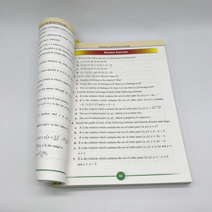 หนังสือเรียนปกอ่อนแบบสั่งทำการออกแบบหนังสือแบนแบนในภาษาอังกฤษผูกเข้ากับกระดาษแฟนซี - Product Image 6