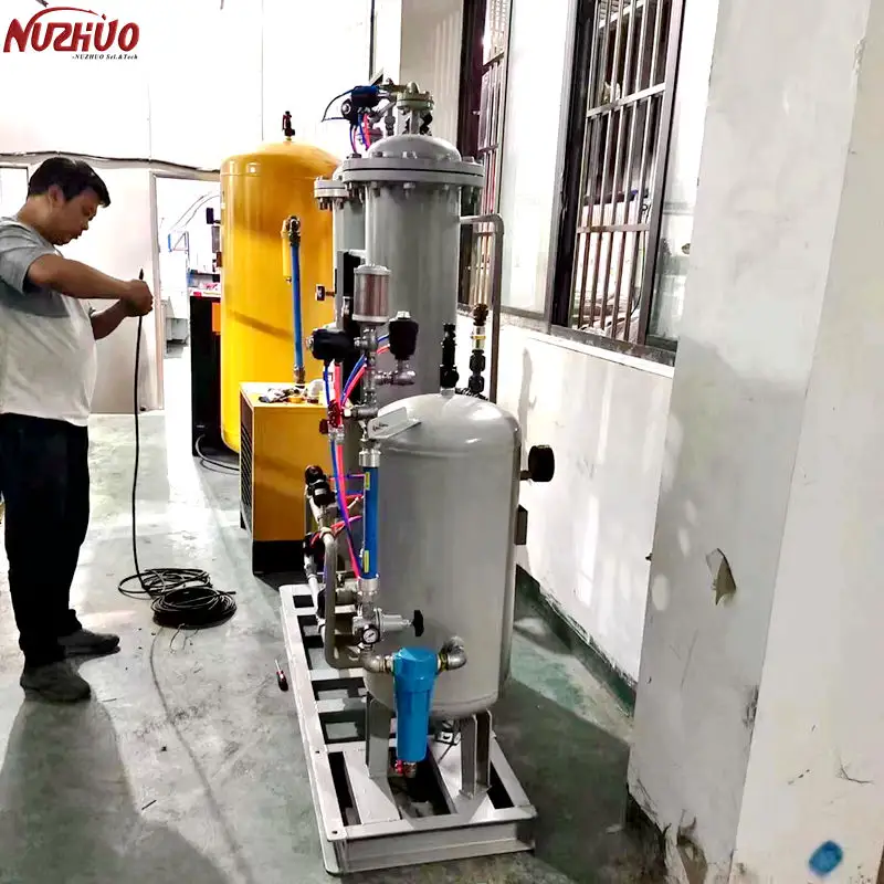 NUZHUO generador de nitrógeno integrado 60Nm3/H máquina para hacer nitrógeno para la conservación de alimentos