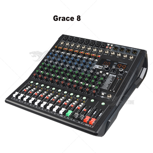 GRACE8 Mini 8 kanal mikser MP3 USB ile profesyonel ses karıştırma konsolu Mini ses mikseri konsolu - Product Image 6