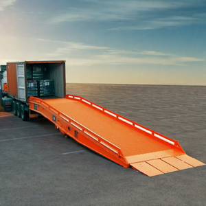 Adjustable 10 Ton Forklift Ramp 1.1-1.8m Height Container Boarding Bridge Gearbox <strong>Core</strong> Component Efficient <strong>Loading</strong> <strong>Unloading</strong> - Product Image 1