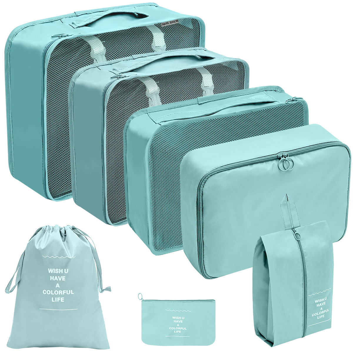 SKU-11- Seven pieces lake blue