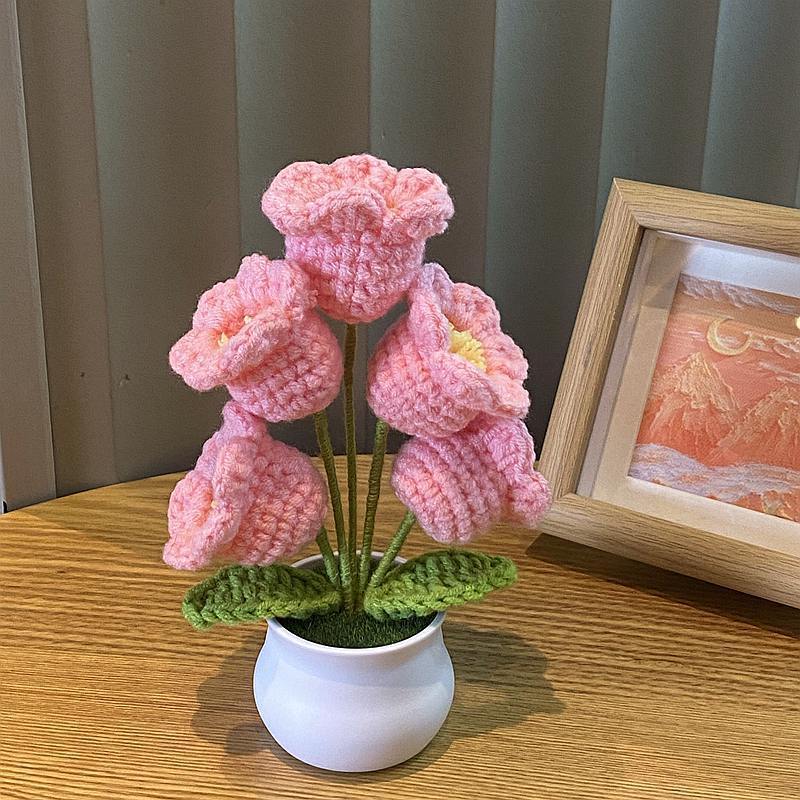 5 pink lily of the valley potted plants