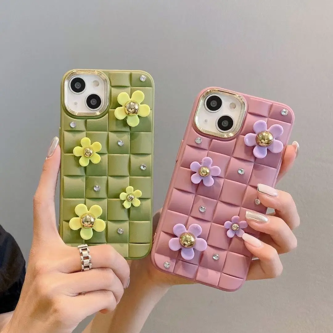 Fancy Bloemen Telefoonhoesjes Voor Iphone 15 14 Pro Max 13 12 11 Xs X Xr 7 8 Plus Bloemen Telefoonhoes Fundas