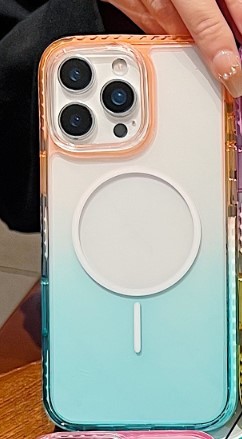 Gradient Orange Mint Cyan