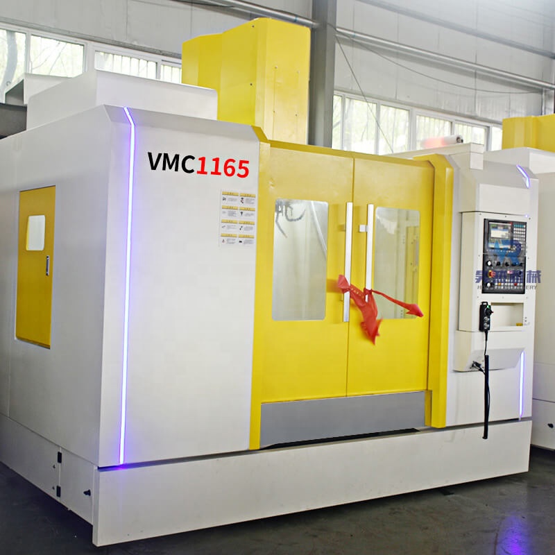 Vertical Machining VMC1165 3 Axis Cnc Milling Machine 800Kg Load 1