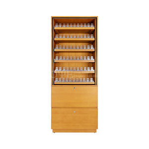 Mehr schicht ige <span class=keywords><strong>Smoke</strong></span> Shop Schrank Tabak laden Holz Zigaretten ständer Zigaretten regale mit Drücker - Product Image 6