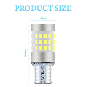 Yeni yüksek güç 12-36v LED çözme genişliği gösterge ışığı T10 2016 42 SMD yüksek parlaklık okuma işık plaka ampul - Product Image 3