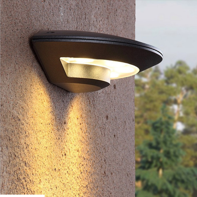 Luz led de pared para exteriores, luz de pared exterior para patio impermeable, luz de pared para terraza y balcón al aire libre simple, a prueba de humedad