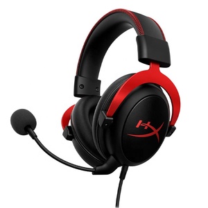 FOR HYPER X <strong>Cloud</strong> II Black and Red <strong>Virtual</strong> 7.1 Channel <strong>With</strong> Gaming Headset Sound Card Wired Headphones for PC Play Station 4/5 - Product Image 1