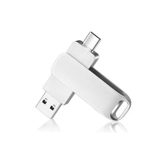 2 in 1 Metal Promotion Gift Logo Stick High <strong>Speed</strong> 512gb 2tb 1tb 4gb U Disk <strong>Memory</strong> Custom Usb Type c Pendrive <strong>Flash</strong> Drive - Product Image 1