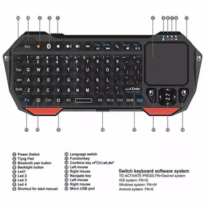 Factory Directly Supply New Mini BT <strong>Keyboard</strong> Wireless Portable Lightweight Built-In Touchpad Waterproof Compatible for Apple TV - Product Image 4