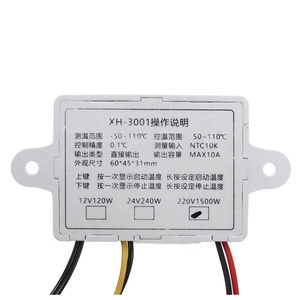 Módulo de controlador de temperatura LED digital Mini interruptor de termostato con sonda de sensor impermeable programable-50 a 110