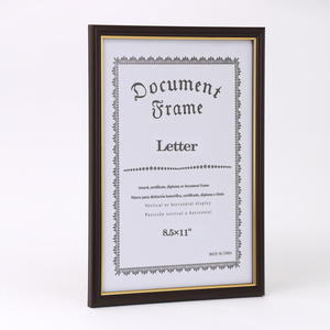 Nhãn hiệu riêng 8.5x11 ''A4 tài liệu hình ảnh khung ảnh giấy chứng nhận khung nhựa khung ảnh cho trang trí nội thất - Product Image 2