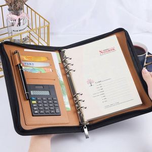 Logotipo personalizado Portfolio Portátil Pasta De Documentos De Couro A5 <span class=keywords><strong>Notebook</strong></span> A4 Pasta De Carteira De Negócios De Alta Qualidade Amostra Grátis